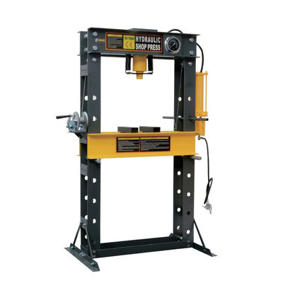 50 TONHYDRAULIC &AIR SHOP PRESS WTH GAUGE, 200mm Stroke + 690mm Bed